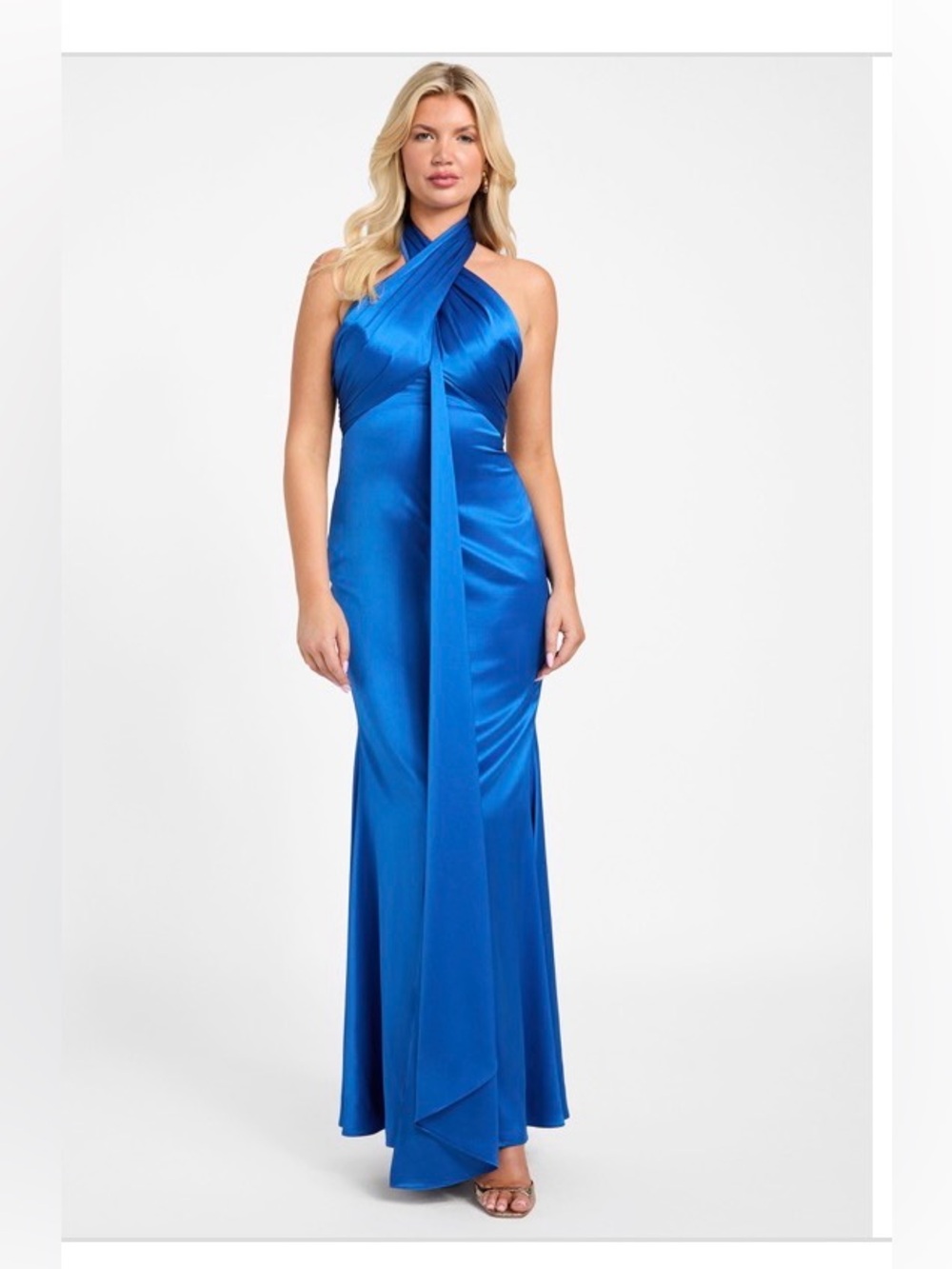 Guess by Marciano Aretha Halter Satin Gown
